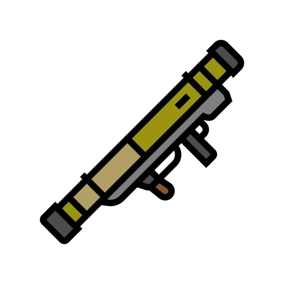 bazooka arma guerra colore icona vettore illustrazione