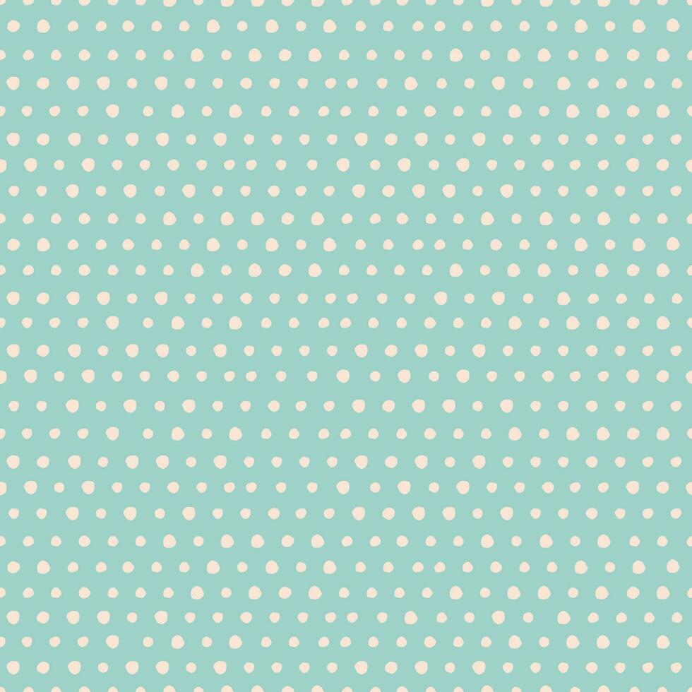 semplice e elegante polka puntini modello. senza soluzione di continuità vettore modello con piccolo mano disegnato punti. classico tratteggiata sfondo