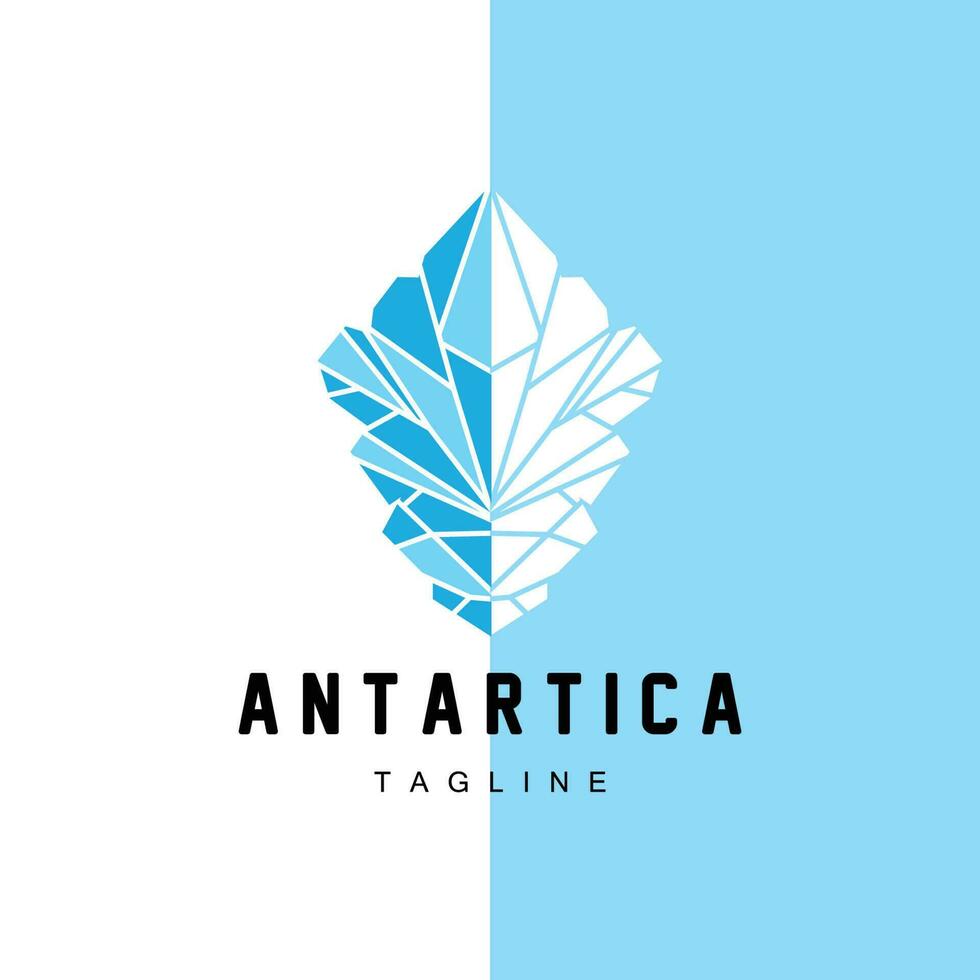 montagna logo, antartico iceberg logo disegno, natura paesaggio vettore, Prodotto marca illustrazione icona vettore