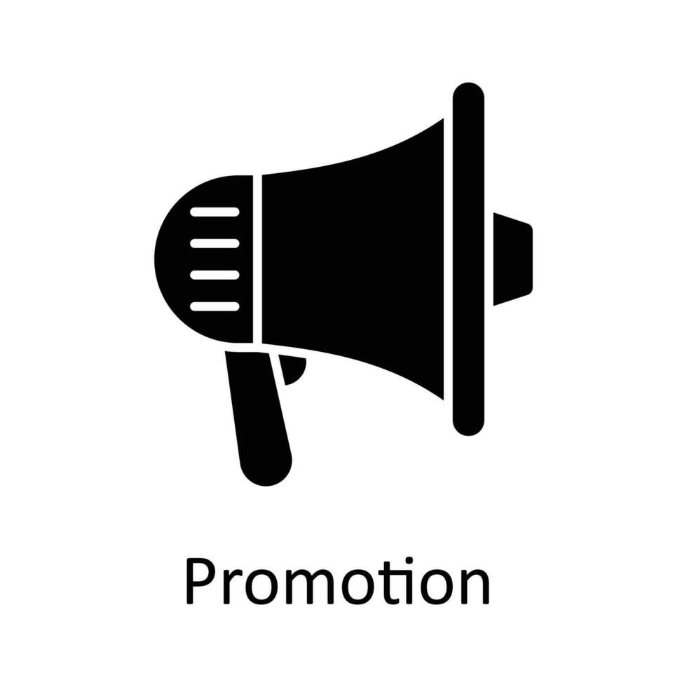 promozione vettore solido icone. semplice azione illustrazione azione
