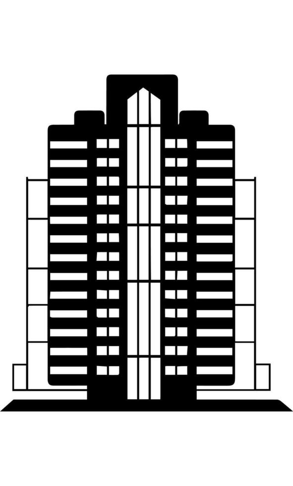 edifici icona vettore simbolo