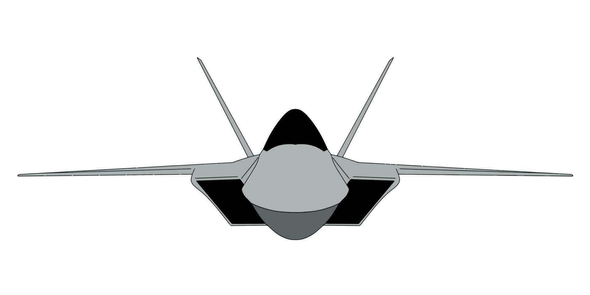 illustrazione di Jet combattente vettore