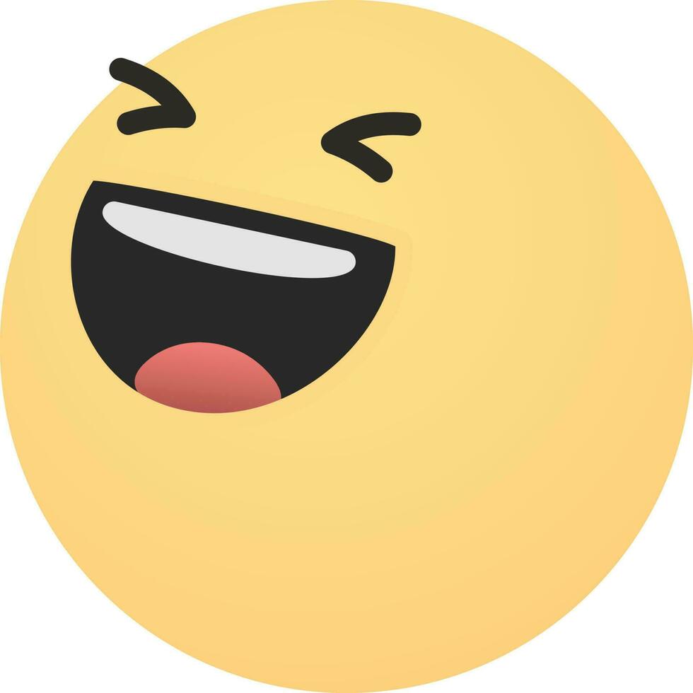 emoji emoticon contento ridere Sorridi vettore