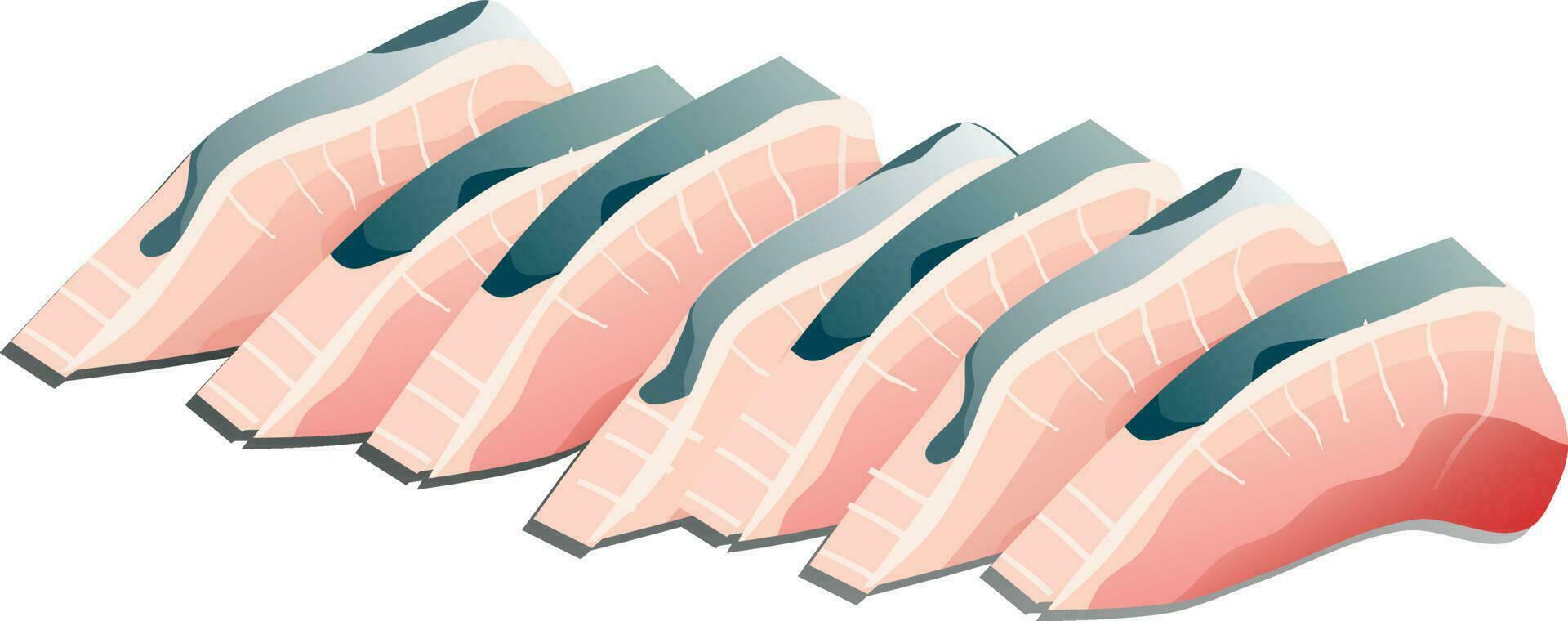 sashimi illustrazione vettore