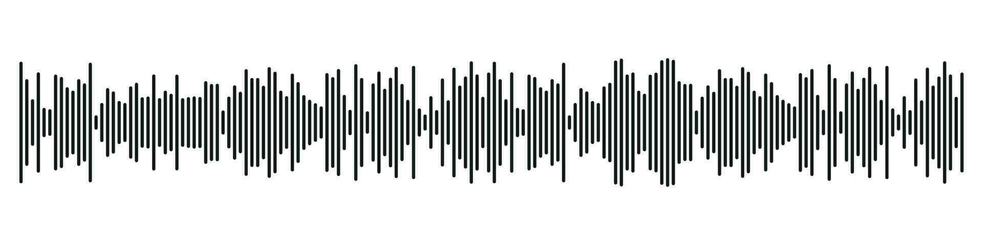 suono Radio modulo. astratto musica Audio onda sonora. vettore isolato illustrazione