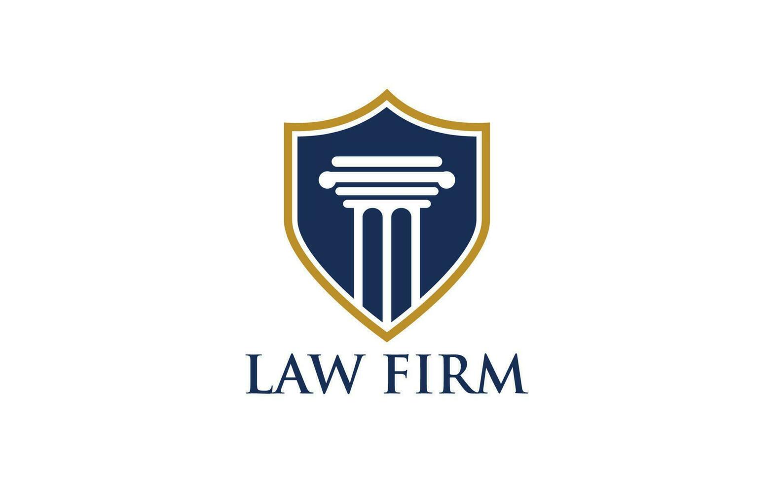 modello vettoriale di progettazione logo studio legale
