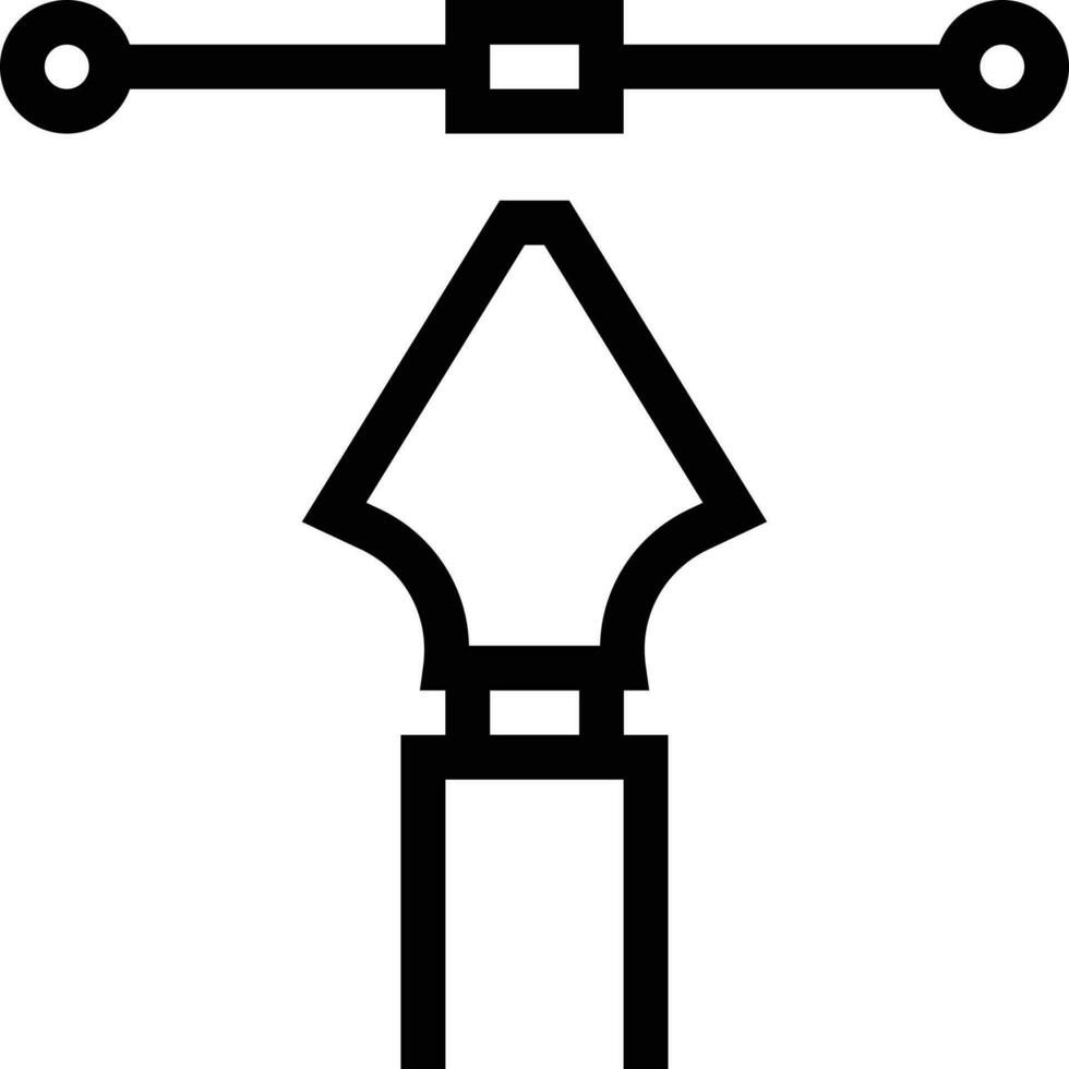 illustrazione vettoriale bezier su uno sfondo. simboli di qualità premium. icone vettoriali per il concetto e la progettazione grafica.