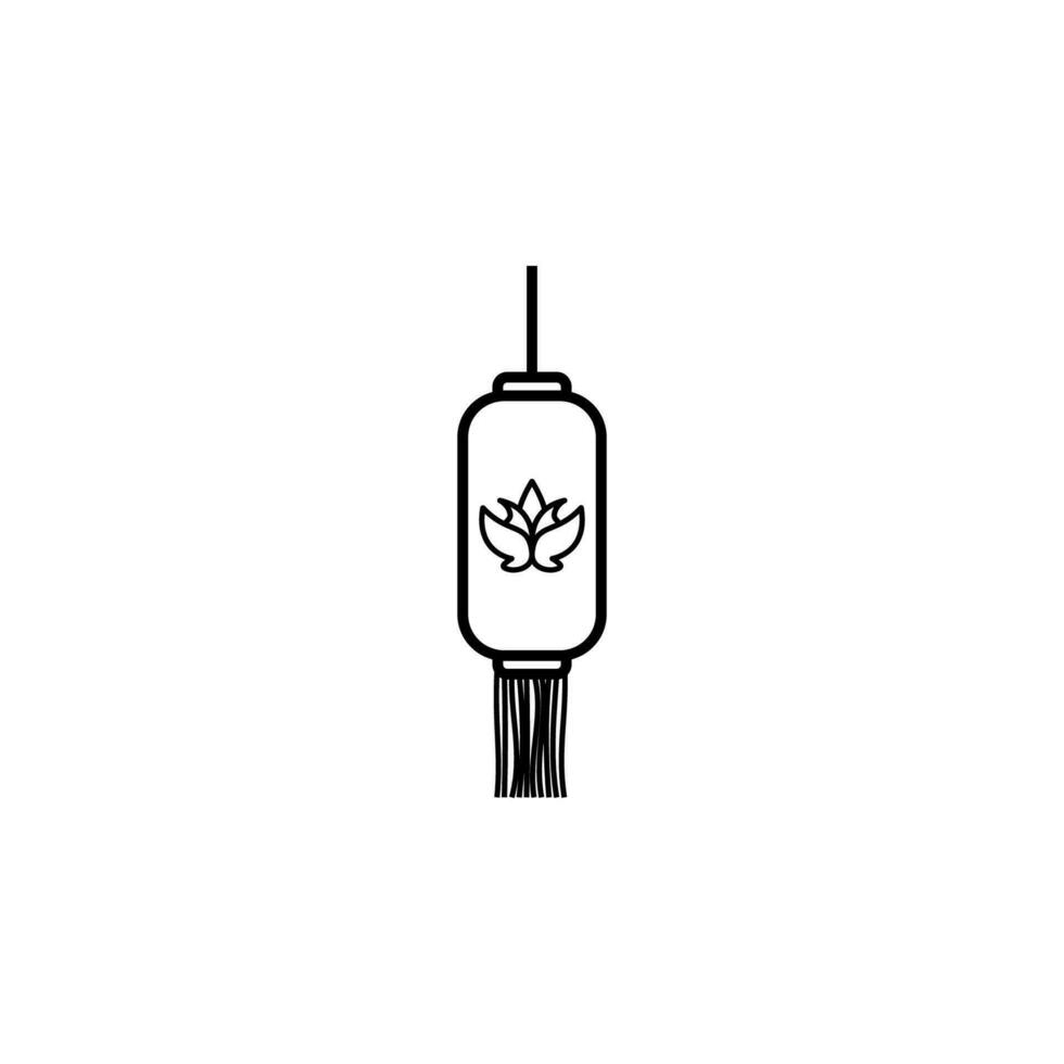 Cinese lanterna vettore icona illustrazione