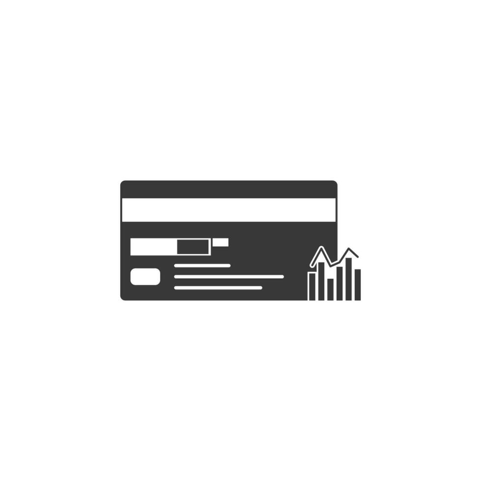 banca carta, grafico vettore icona illustrazione