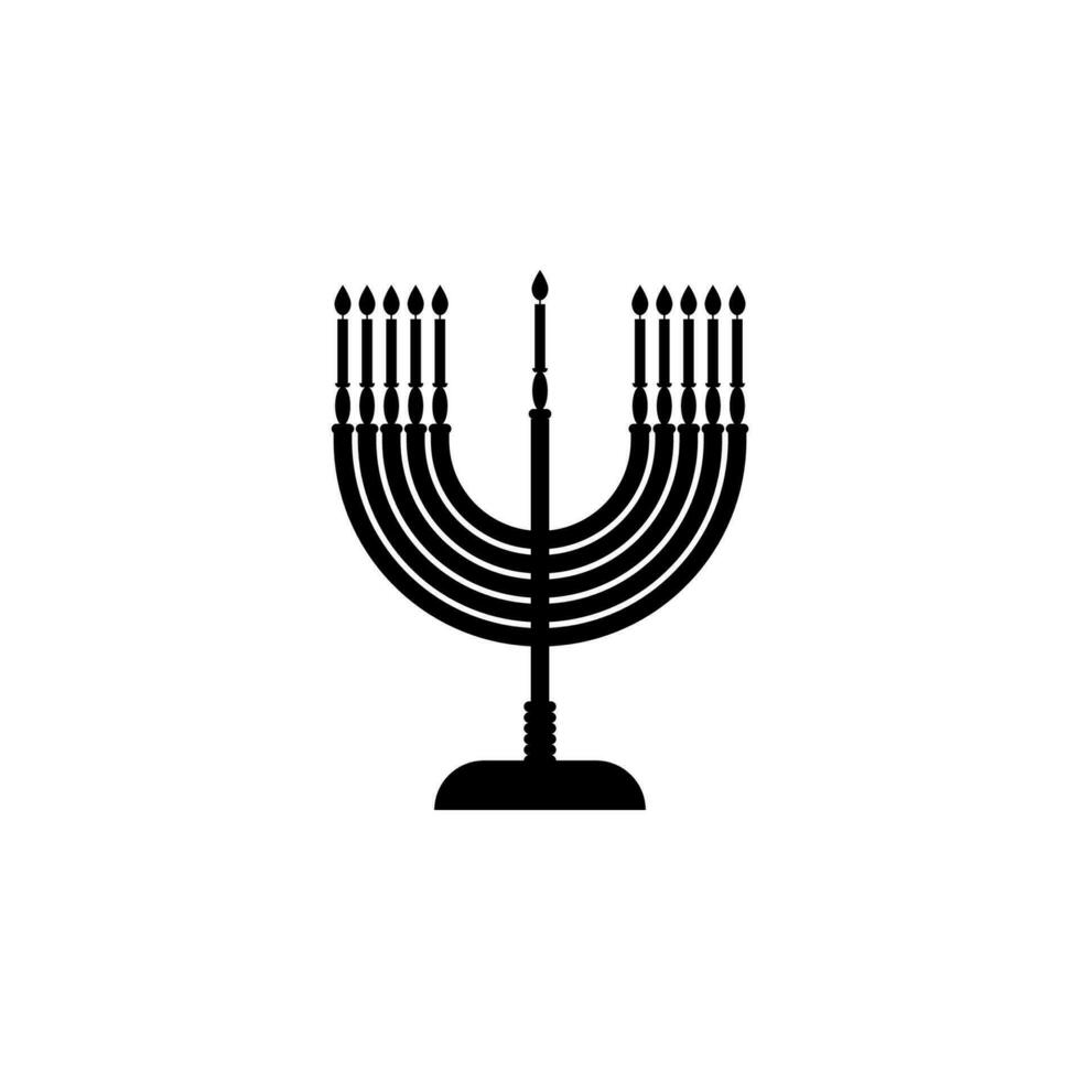 ebraico candele vettore icona illustrazione