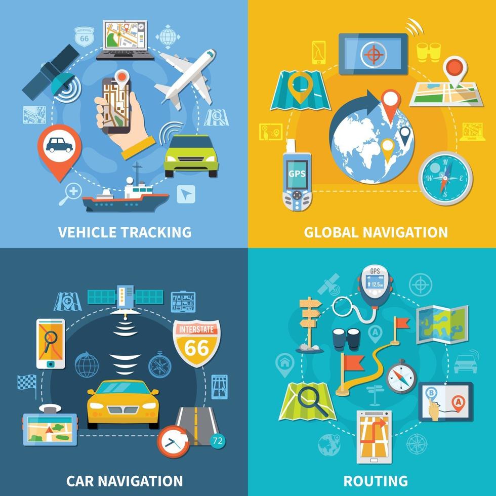 concetto di progettazione del routing globale vettore