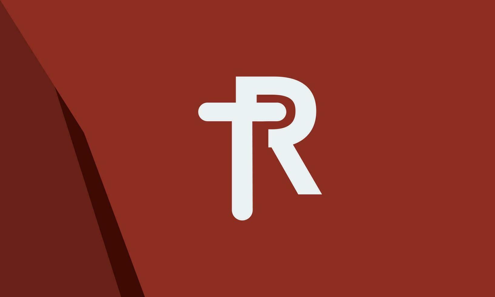 alfabeto lettere iniziali monogramma logo tr, rt, t e r vettore