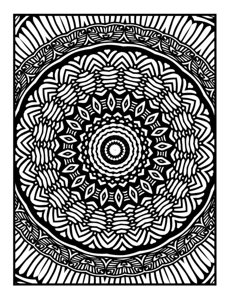 mandala colorazione pagine. vettore astratto mandala modello. decorazione per interno design.