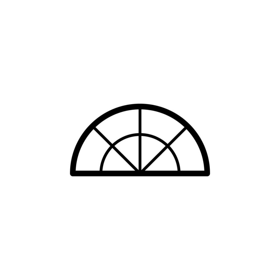 finestra su il arco vettore icona illustrazione