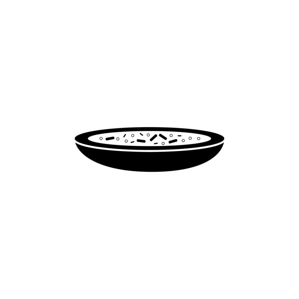 piatto di cibo vettore icona illustrazione