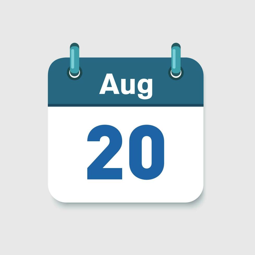 agosto calendario simbolo vettore icon.time gestione. vacanze icona. Scadenza icona. ui elementi. pianificazione.