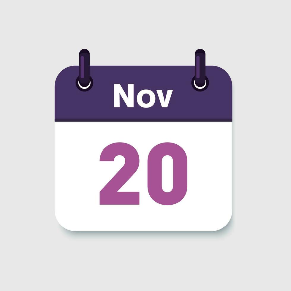 novembre calendario simbolo vettore icon.time gestione. vacanze icona. Scadenza icona. ui elementi. pianificazione.