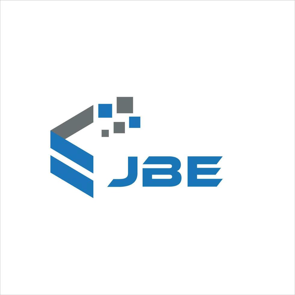 jbe lettera logo design su sfondo bianco. jbe creative iniziali lettera logo concept. disegno della lettera jbe. vettore