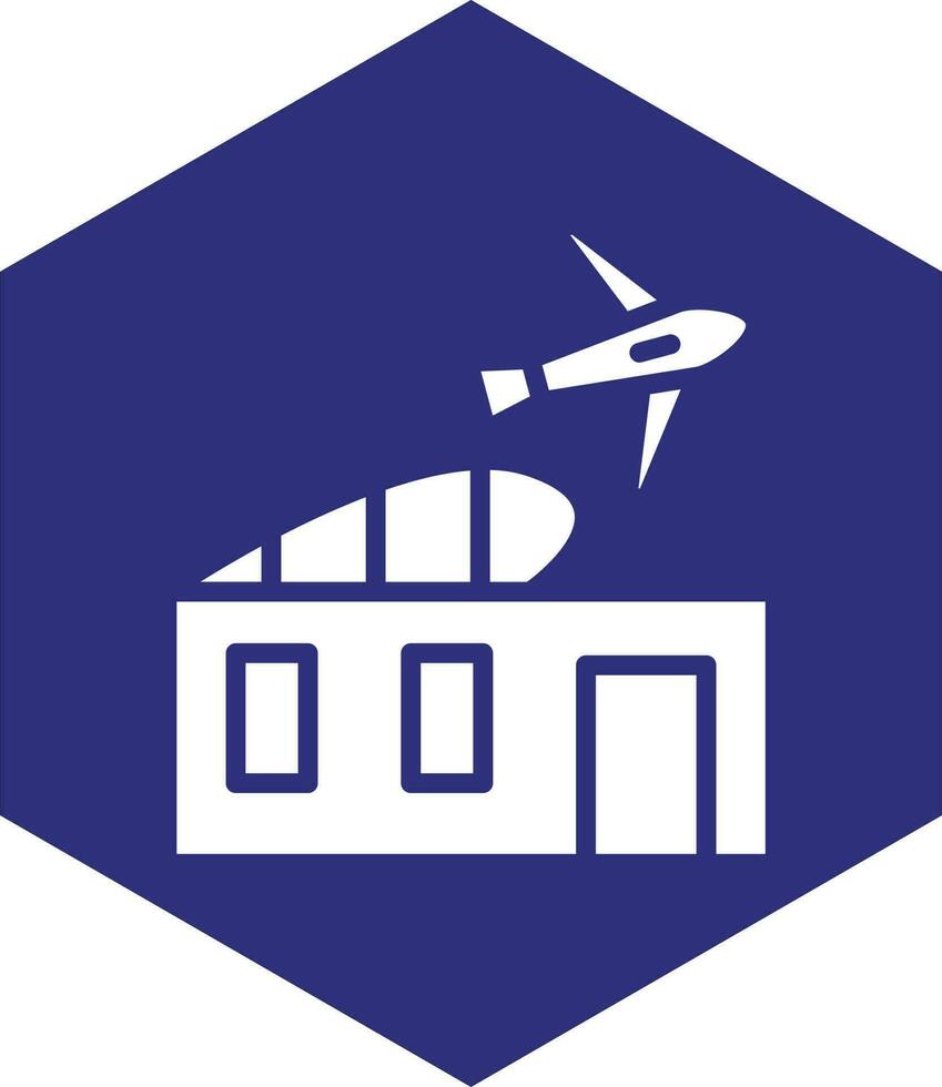 aeroporto edificio vettore icona design