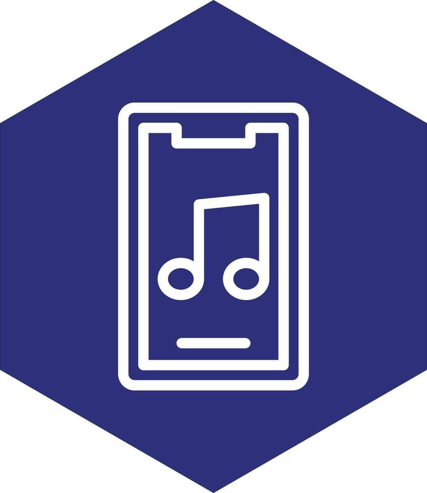 mobile musica App vettore icona design