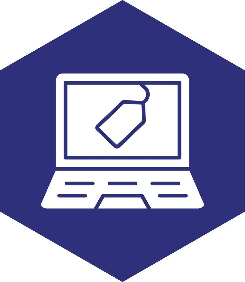 il computer portatile vendita vettore icona design