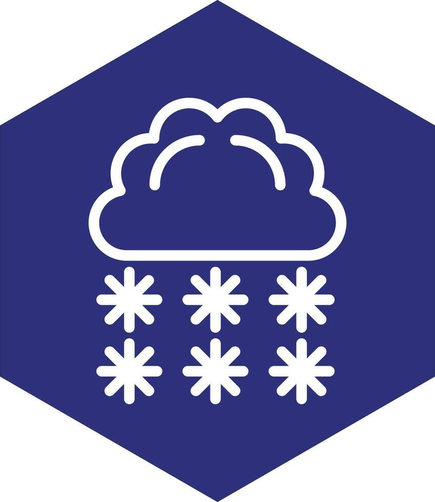 pesante neve vettore icona design