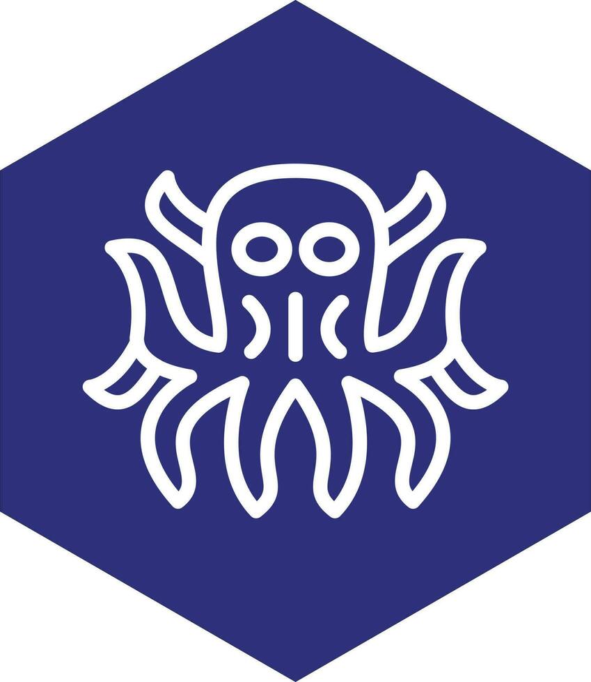 kraken vettore icona design