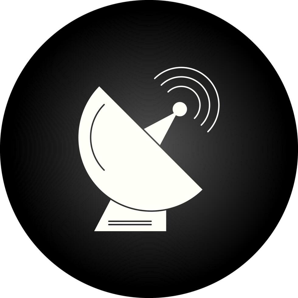 icona del vettore della parabola satellitare