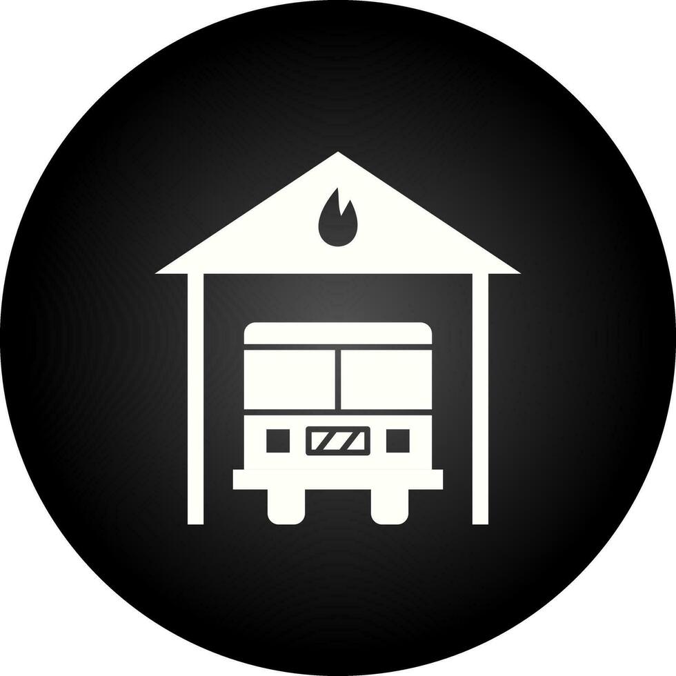 fuoco stazione vettore icona