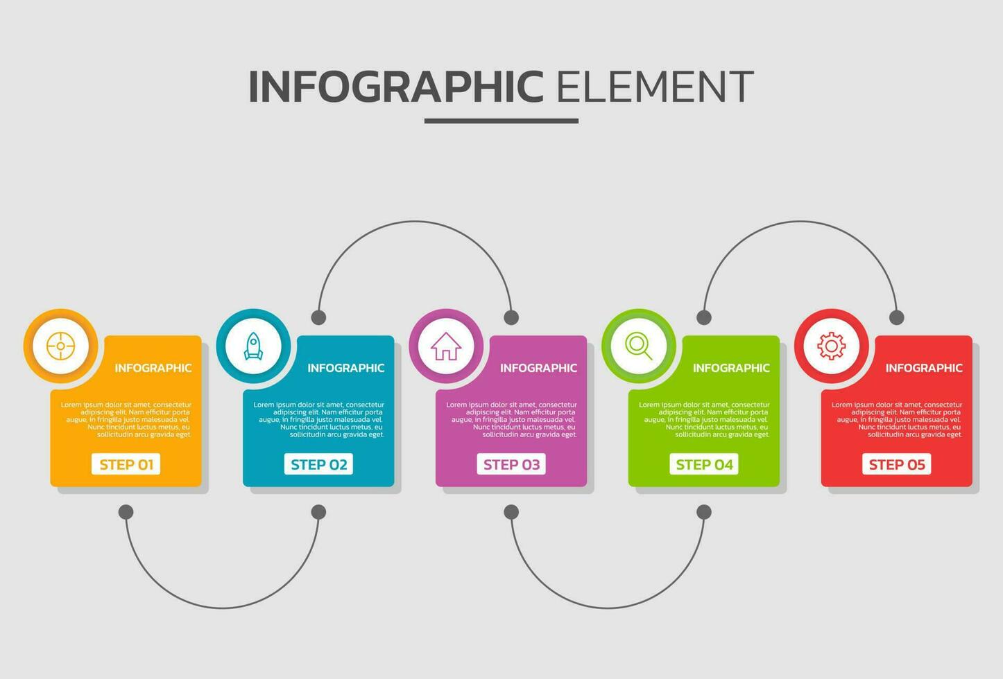 creativo Infografica design modello vettore