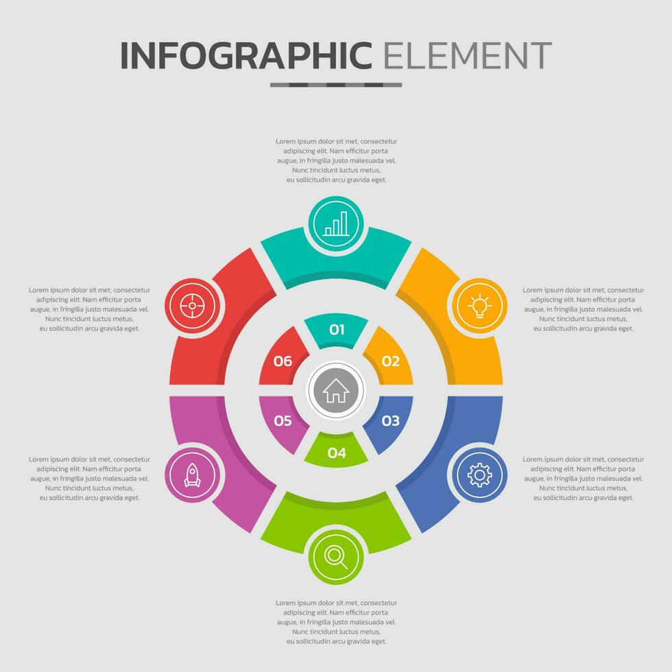 creativo Infografica design modello vettore