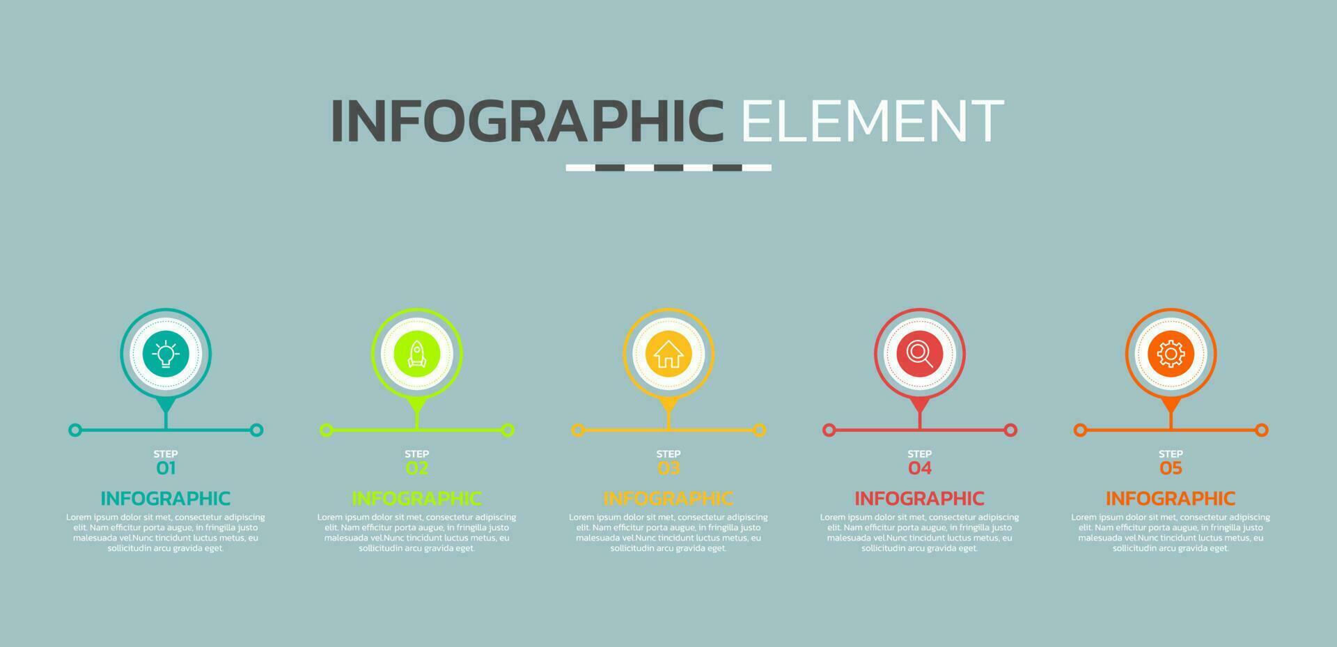 creativo Infografica design modello vettore