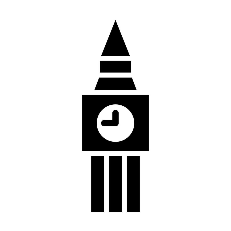 Torre orologio icona design vettore