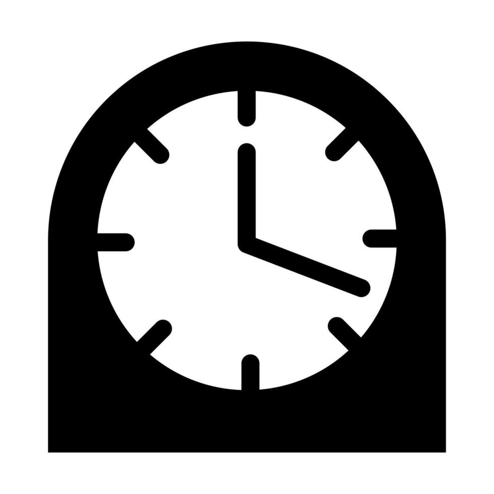 tavolo orologio icona design vettore