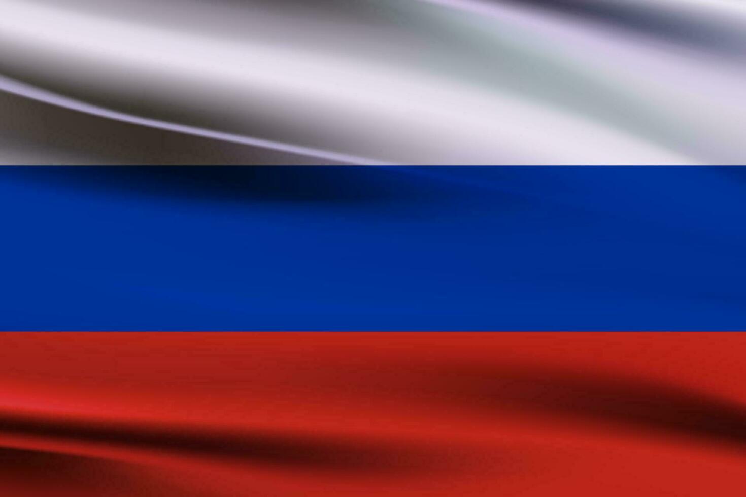 3d illustrazione di il bandiera di Russia agitando nel il vento. Russia bandiera di seta vettore
