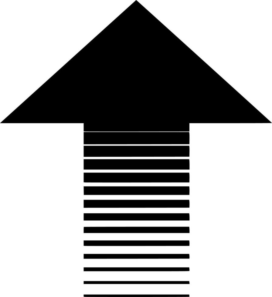 vettore silhouette di freccia su bianca sfondo
