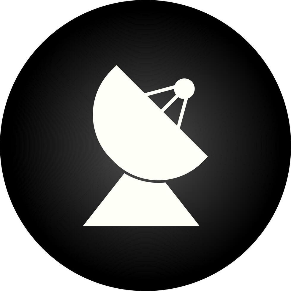 icona del vettore della parabola satellitare