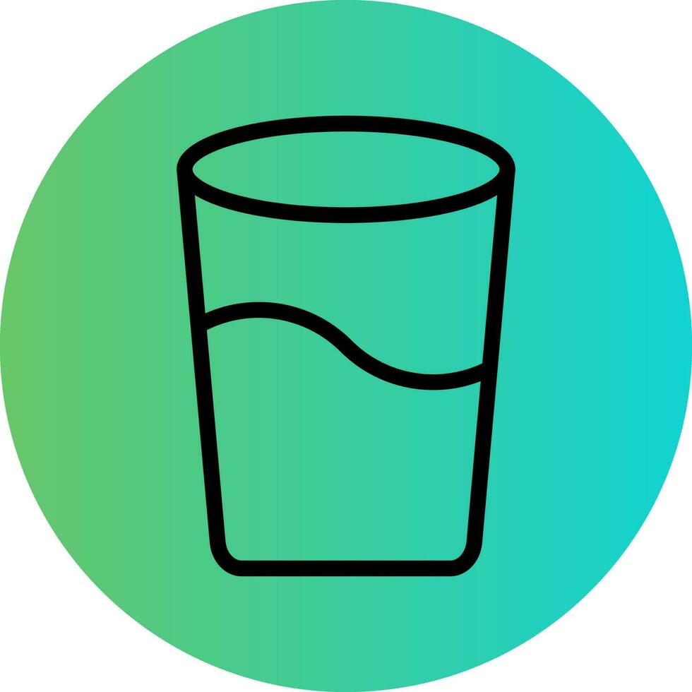acqua bicchiere vettore icona design