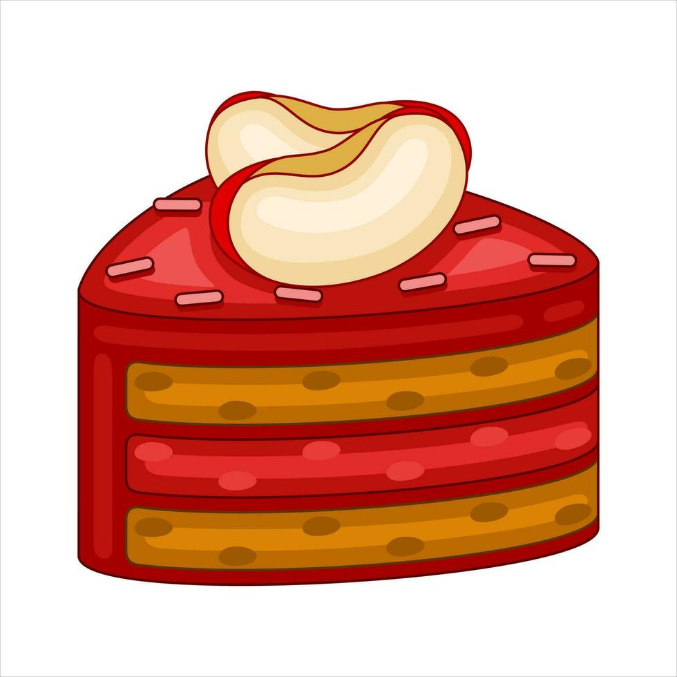 Mela torte nel vettore illustrazione