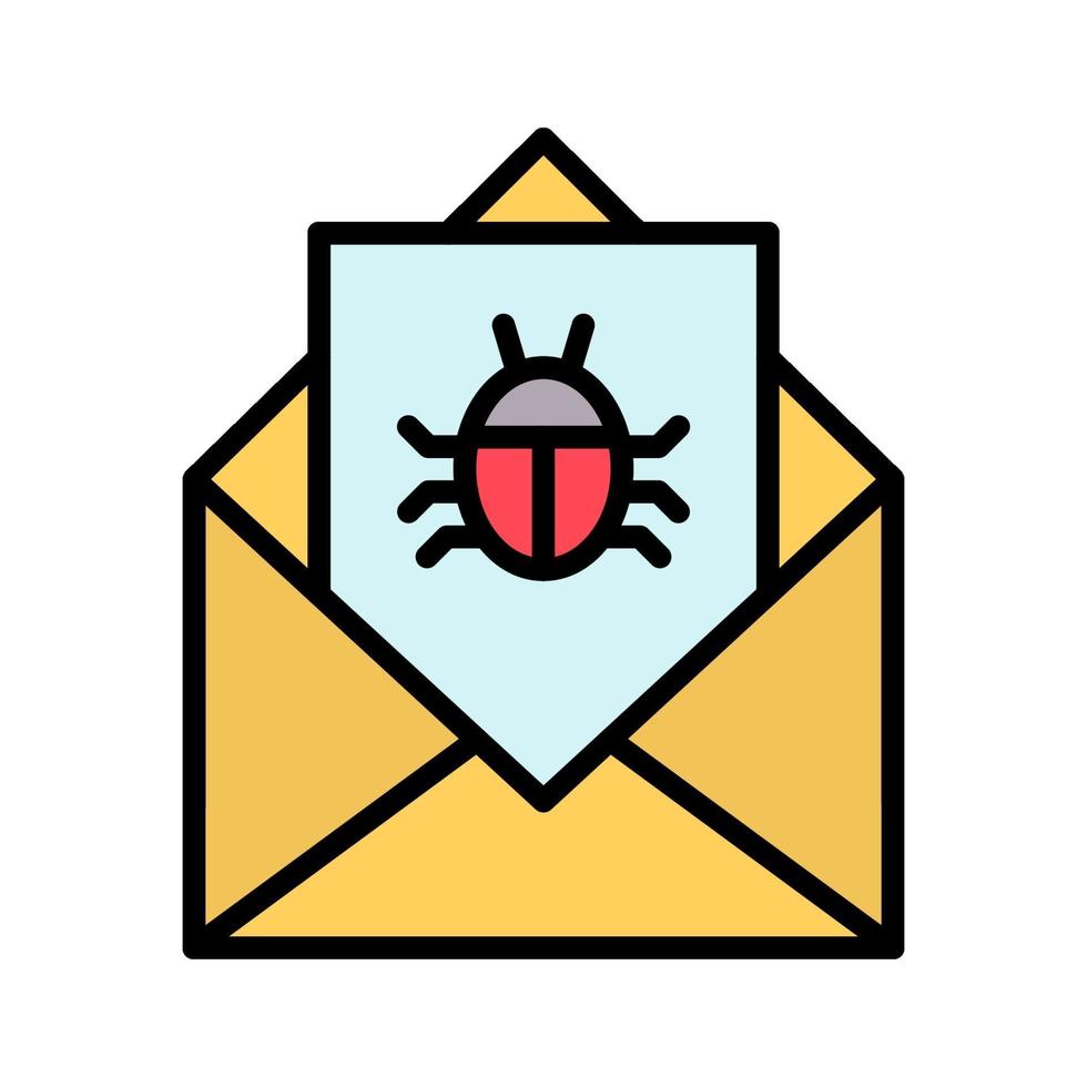 icona di posta elettronica di spam vettore