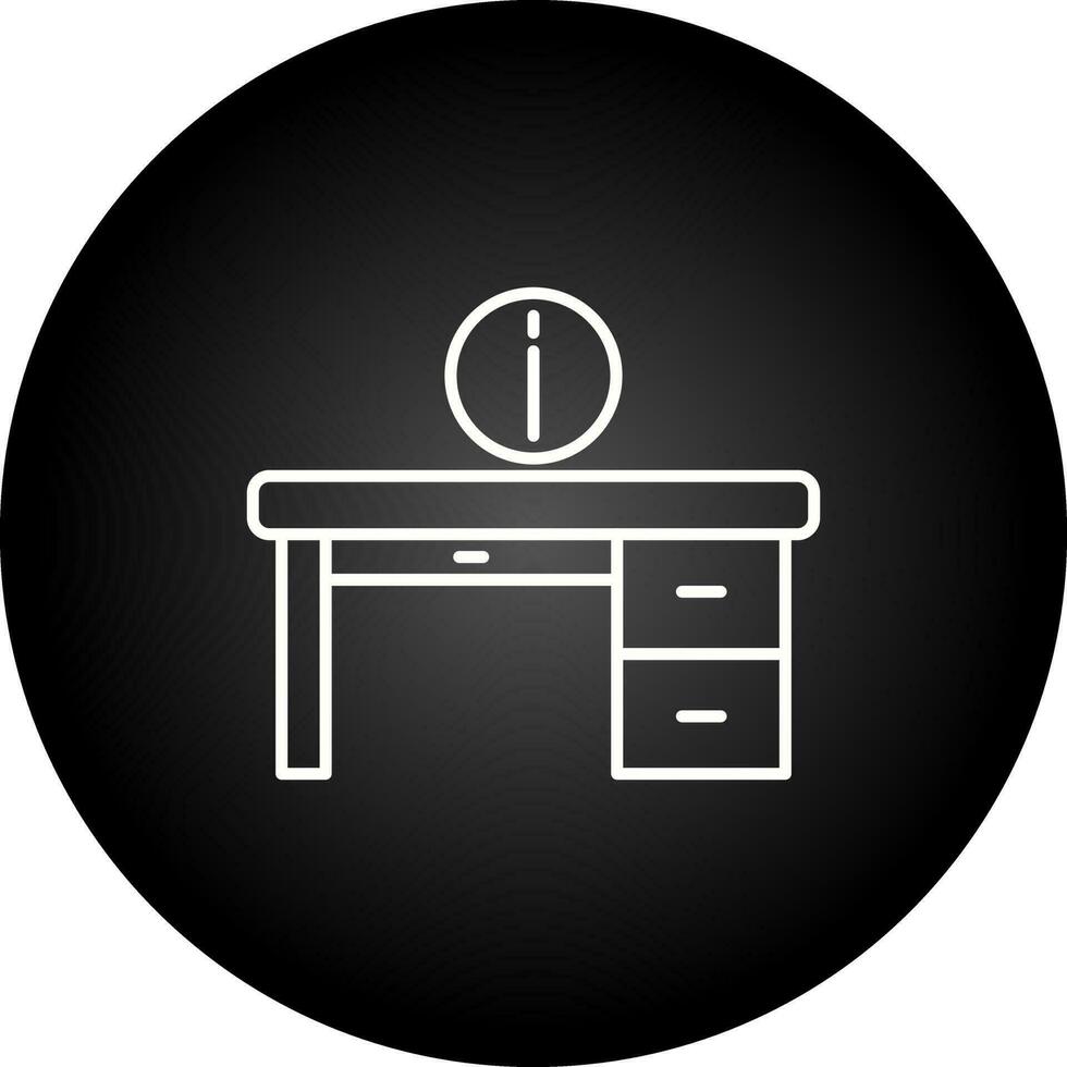 informazione scrivania vettore icona