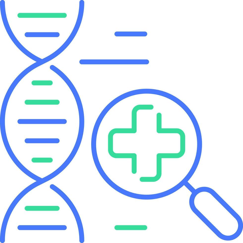 diagnostico linea icona vettore