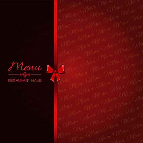 Design elegante del menu vettore