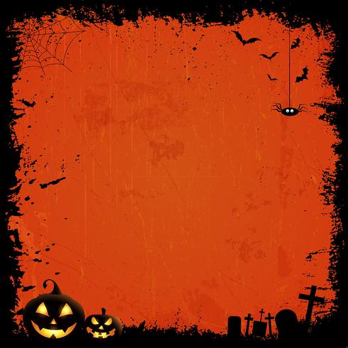 Grunge background di Halloween vettore