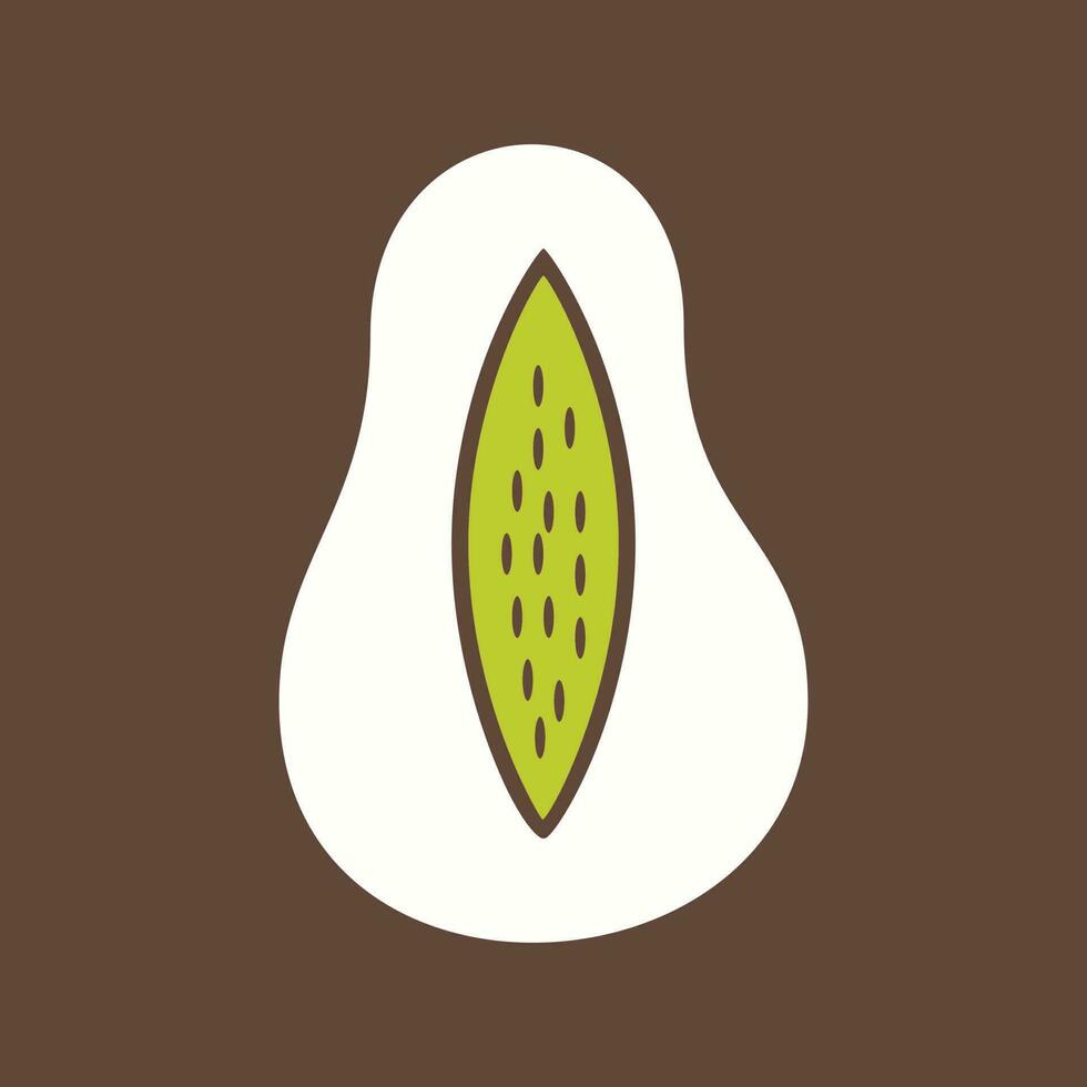 papaia vettore icona