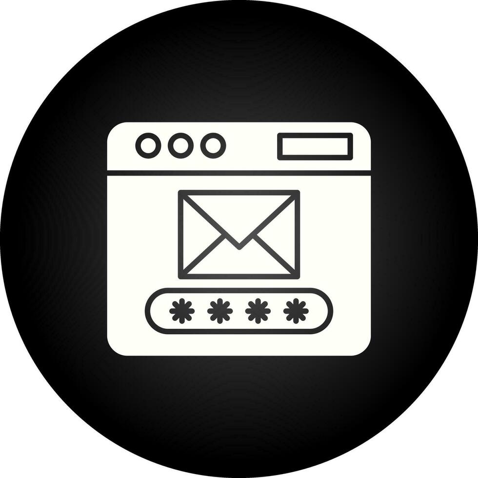posta codice vettore icona