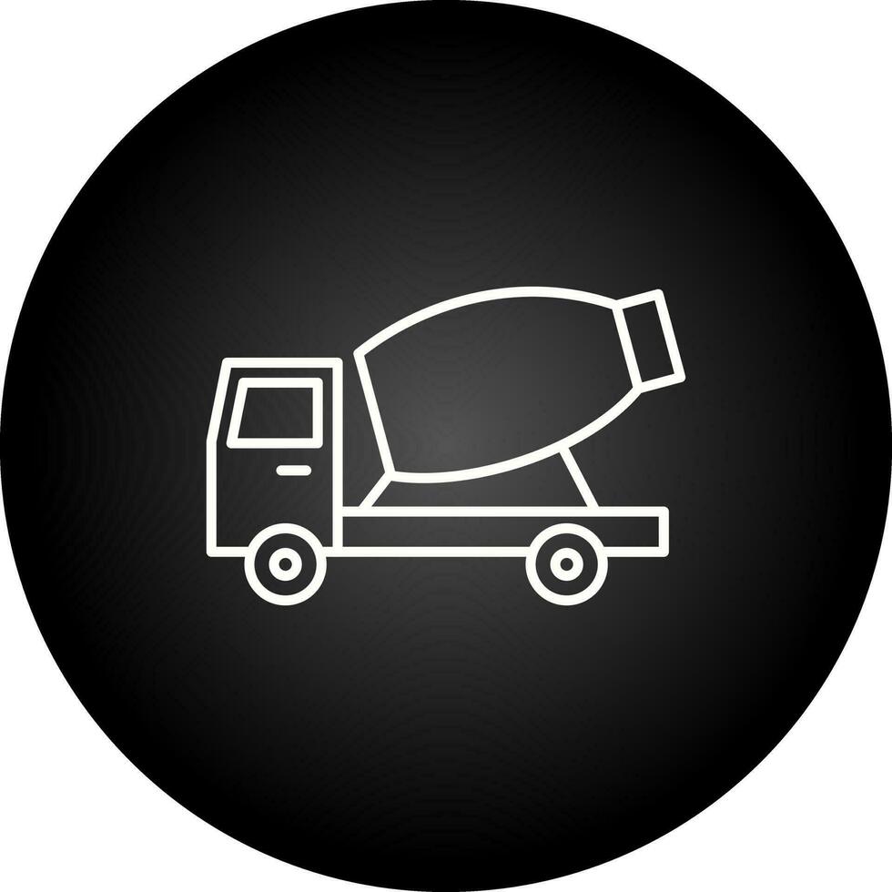 cemento miscelatore camion vettore icona