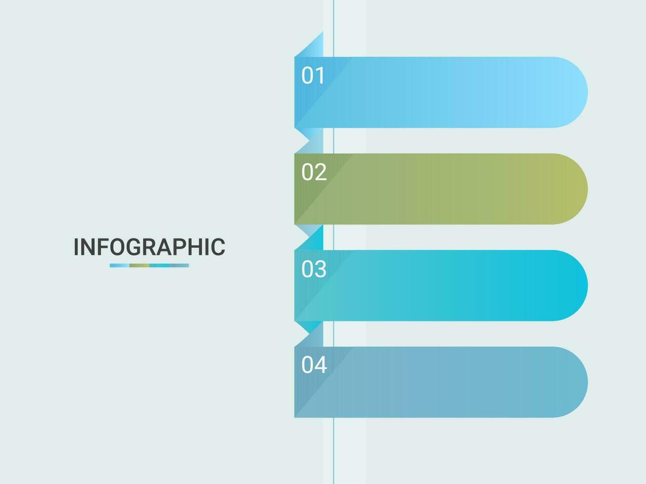 attività commerciale Infografica modello disposizione con quattro opzioni e copia spazio. vettore