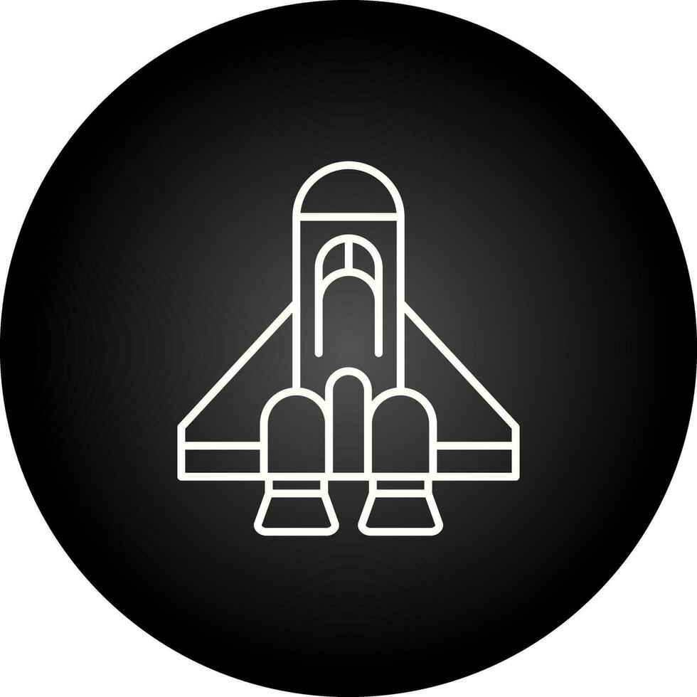 navicella spaziale vettore icona