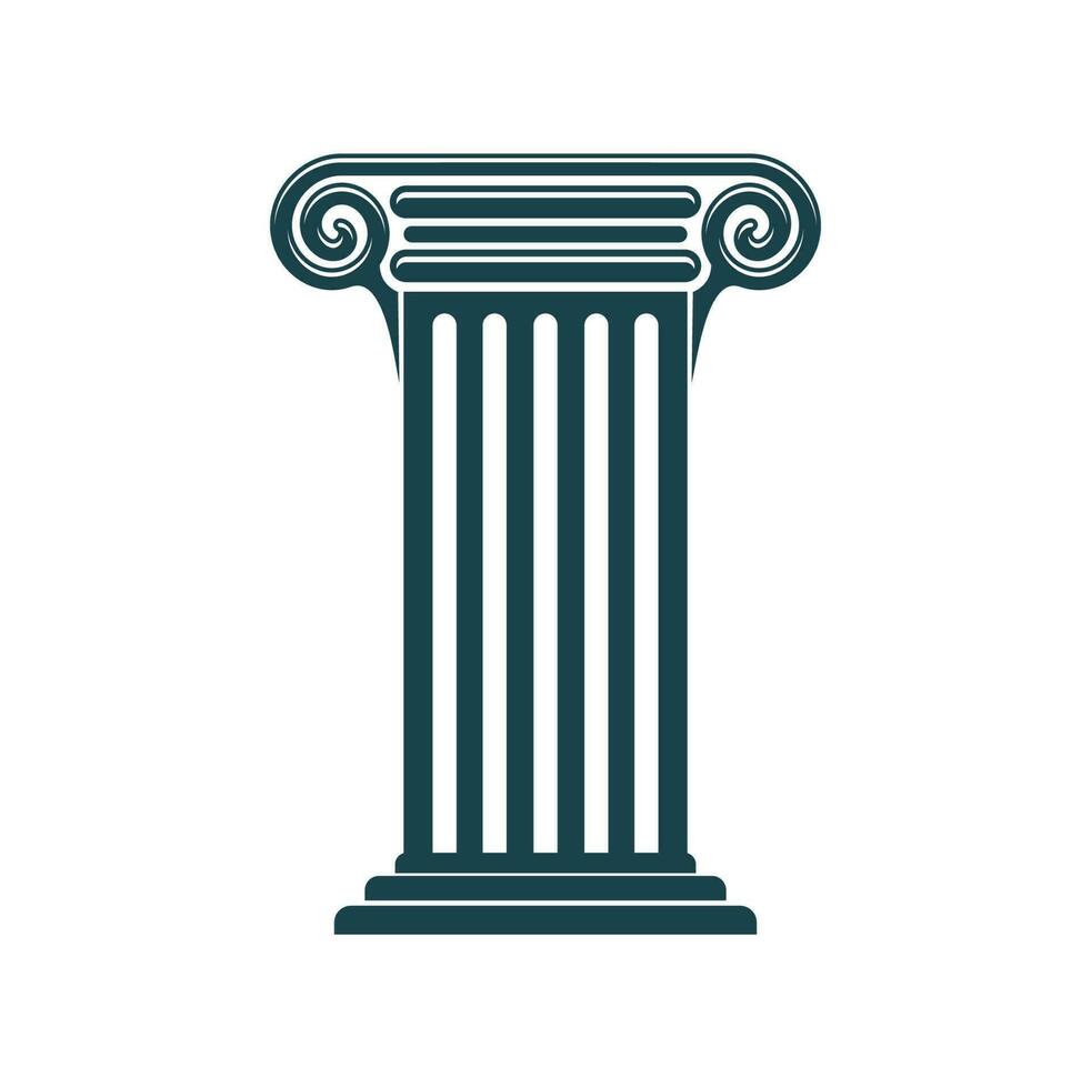 antico greco, Roma colonna e pilastro icona vettore